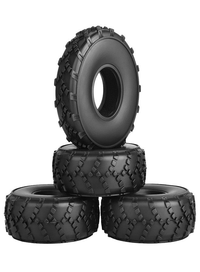 AllinRC 1.0 Tires Sticky - All Terrain Super S5 Soft with Foam Inserts 1/24 1/18 RC Crawler Mud Tires for Traxxas TRX4M Axial SCX24 Bronco Gladiator C10 JLU Deadbolt B17 FCX18 FCX24, 4PCS - Image 1
